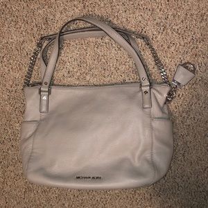 Michael Kors Leather Grey Shoulder Tote